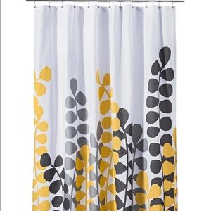 Vine Shower Curtain yellow/gray